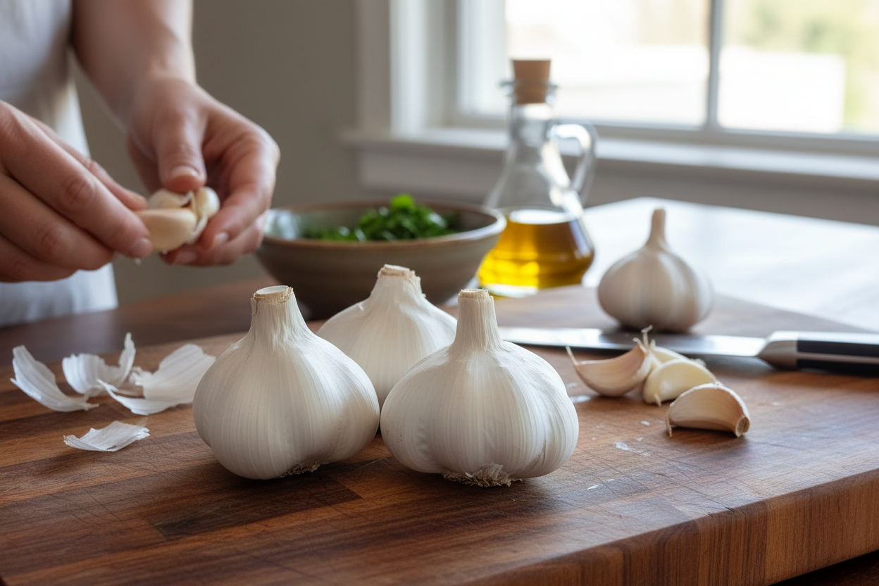 300g Organically Grown, Spray Free Elephant Garlic